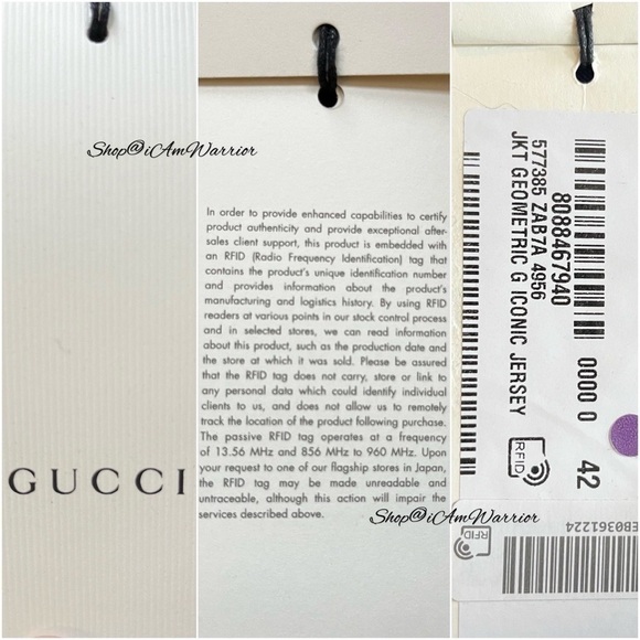 Gucci NWT navy & red geometric wool blend gold button blazer *Shop@iamwarrior - Picture 16 of 17